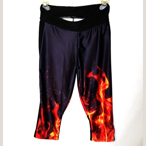 Lotus Leggings Pants - Lotus Fire Leggings